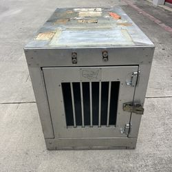 1960s Airborne aluminium Dog Crate  
