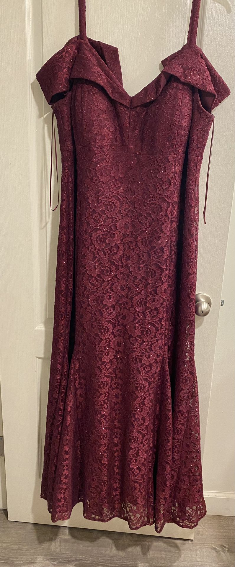 Burgundy Formal  Dress