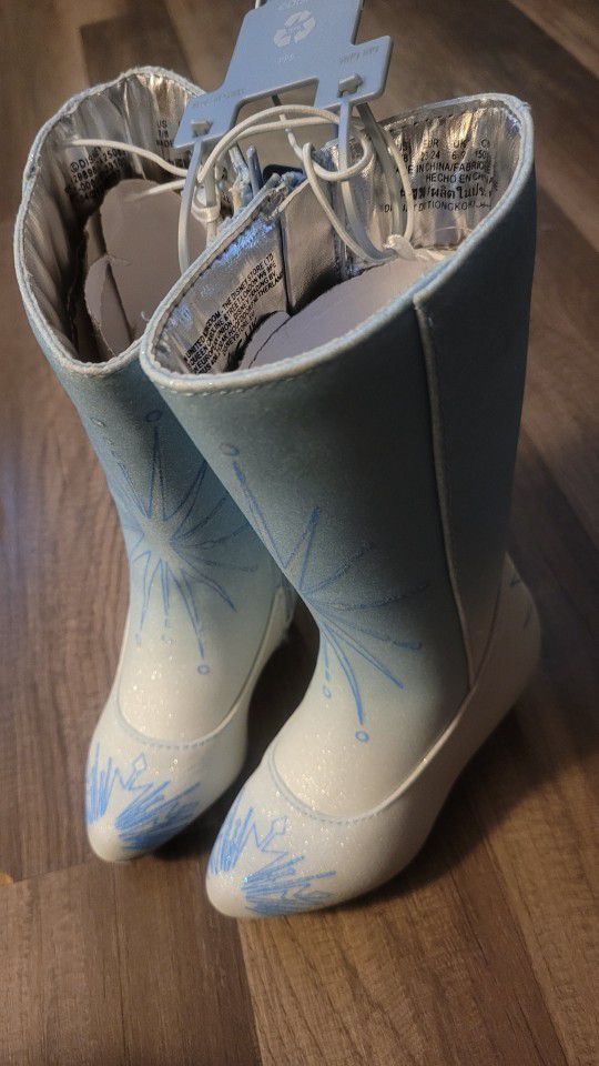 Toddler 7/8 Frozen Elsa Glitted Boots