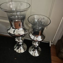 Glass Vases 20 & 16” H