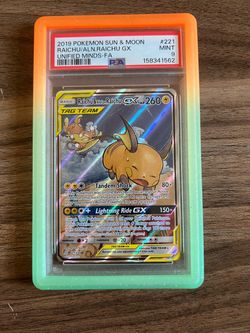 Raichu & Alolan Raichu Tag Team PSA 9 Pokemon Card