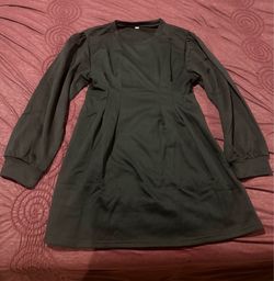 Black Long Sleeve Dress - XL