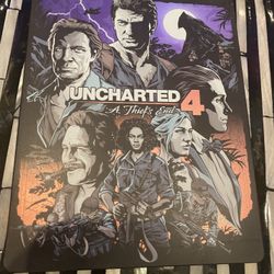 Uncharted 4 A Thief's End STEEL BOOK Ps4 PlayStation CIB WITH STICKERS & NM DISC