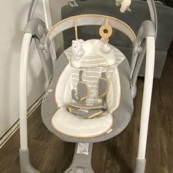 Ingenuity Boutique Collection Deluxe Swing 'n Go Portable Baby Swing

