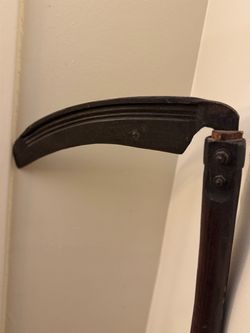 Vintage Hand Sickle with Wooden Handle