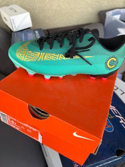 RARE Nike Jr Mercurial Vapor 12 Academy CR7 "Born Leader" Clear Jade — OG Box