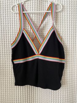 Rainbow Crop Top/bralette