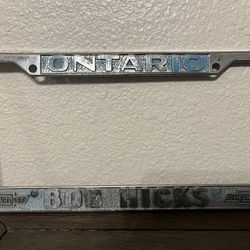 Bob Hicks Chevrolet Ontario California License Plate Frame
