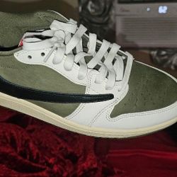 Jordan 1 Retro Low OG SP, Travis Scott Medium Olive.