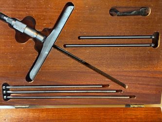 Vintage Starrett No. 445 Depth Micrometer Set (0-6") – Complete & Excellent Condition