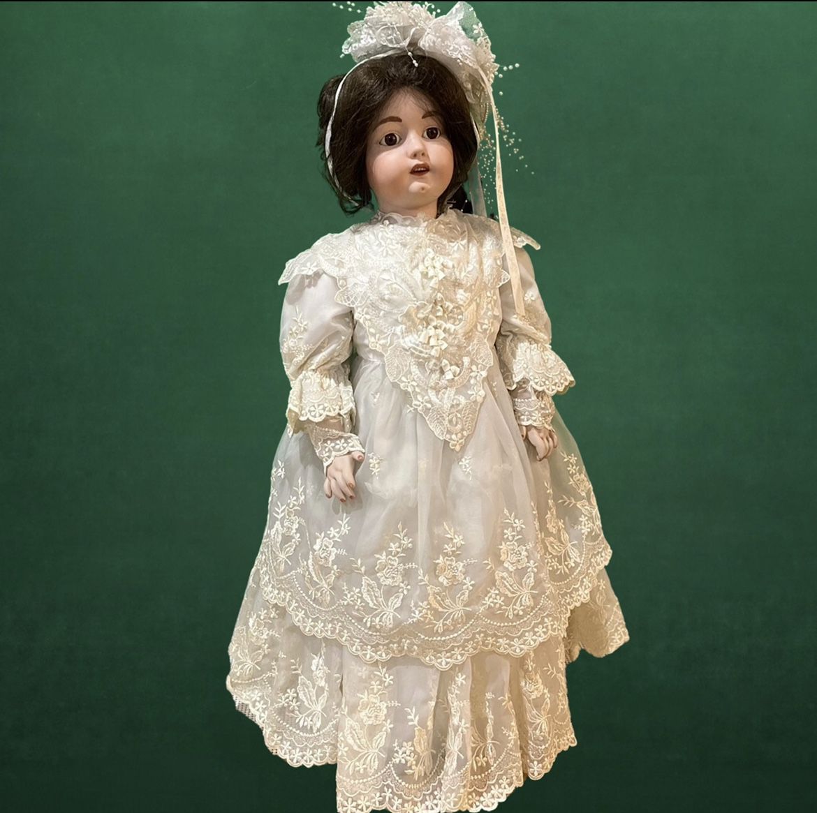 Vintage Simon & Halbig Reproduction Porcelain Doll by Alan & Lynda Marx 