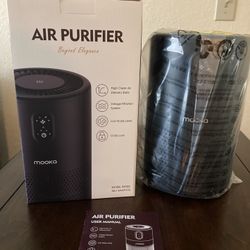 MOOKA B-D02L Air Purifier For Home Large Room up-to 1076 Square Feet. - New - Black
