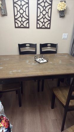 Table and chairs