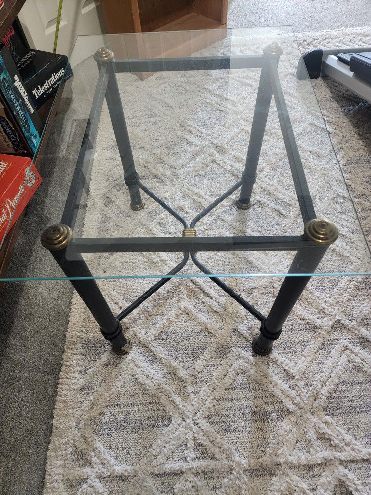 Small Glass Top End Table