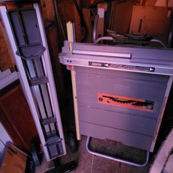 Table Saw, Stand, and Miter Saw