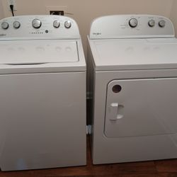 Washer Dryer Set, White  Whirpool