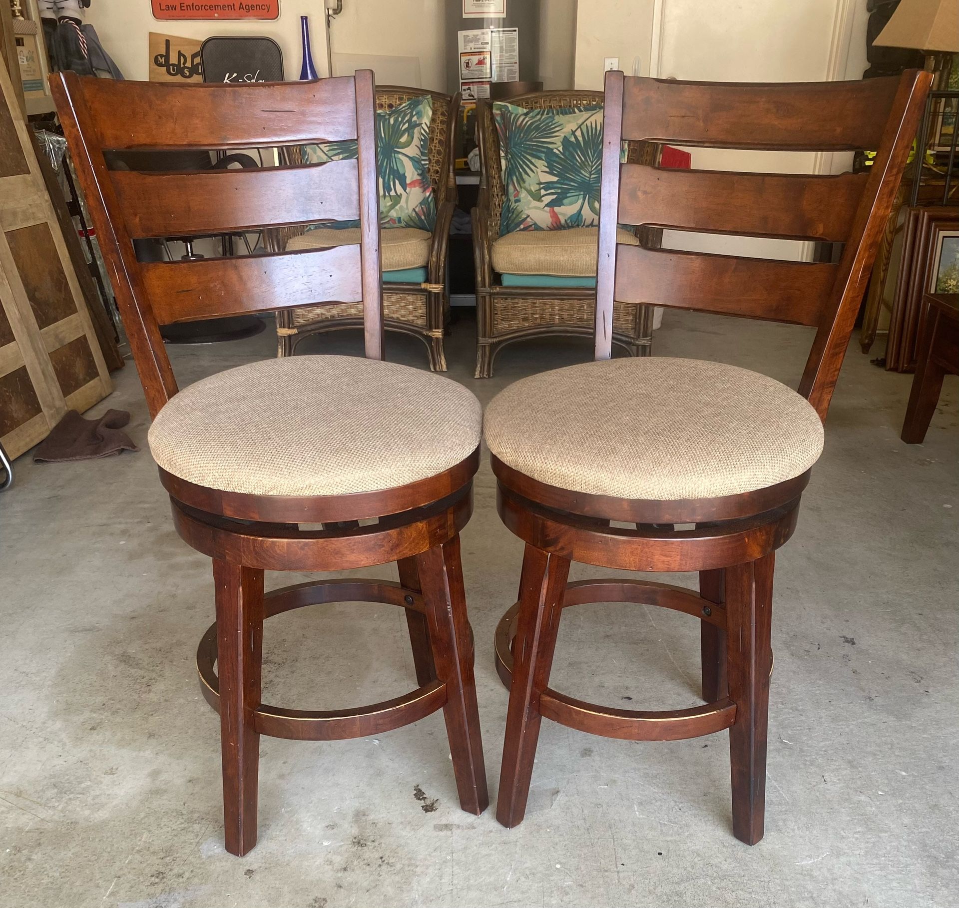 Bar Stool Chairs Set Of 2 Swivel Furniture