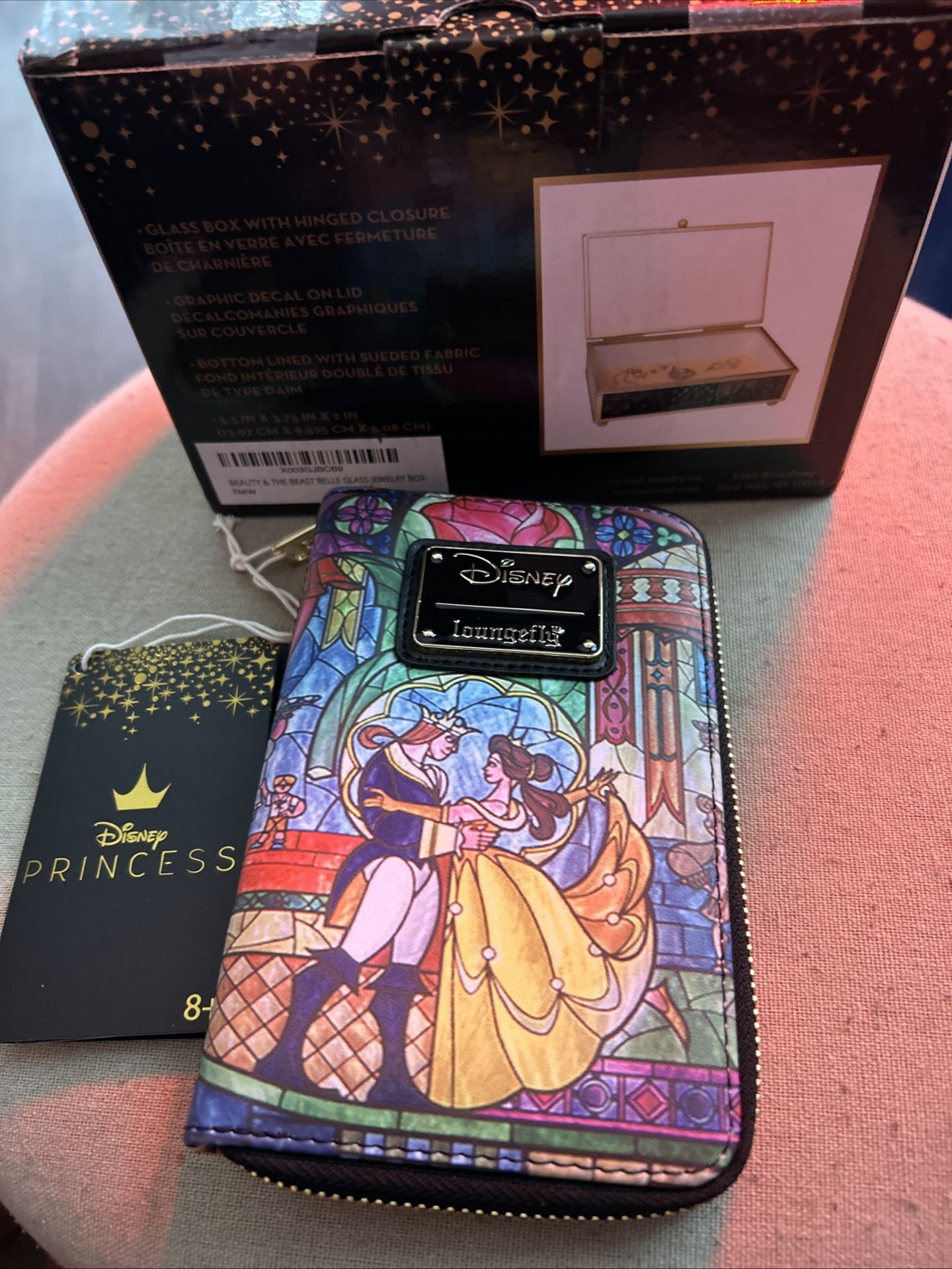 Beauty And The Beast Wallet And Jewelry Box Set