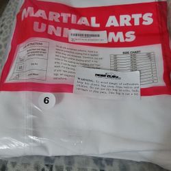 Martial Arts Uniform Size 6