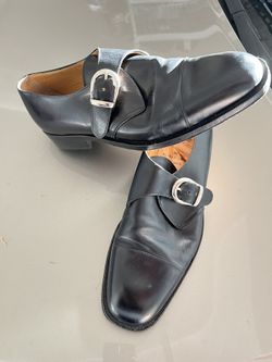 Black CIRO Schiano Leather Captoe Shoes For Men’s