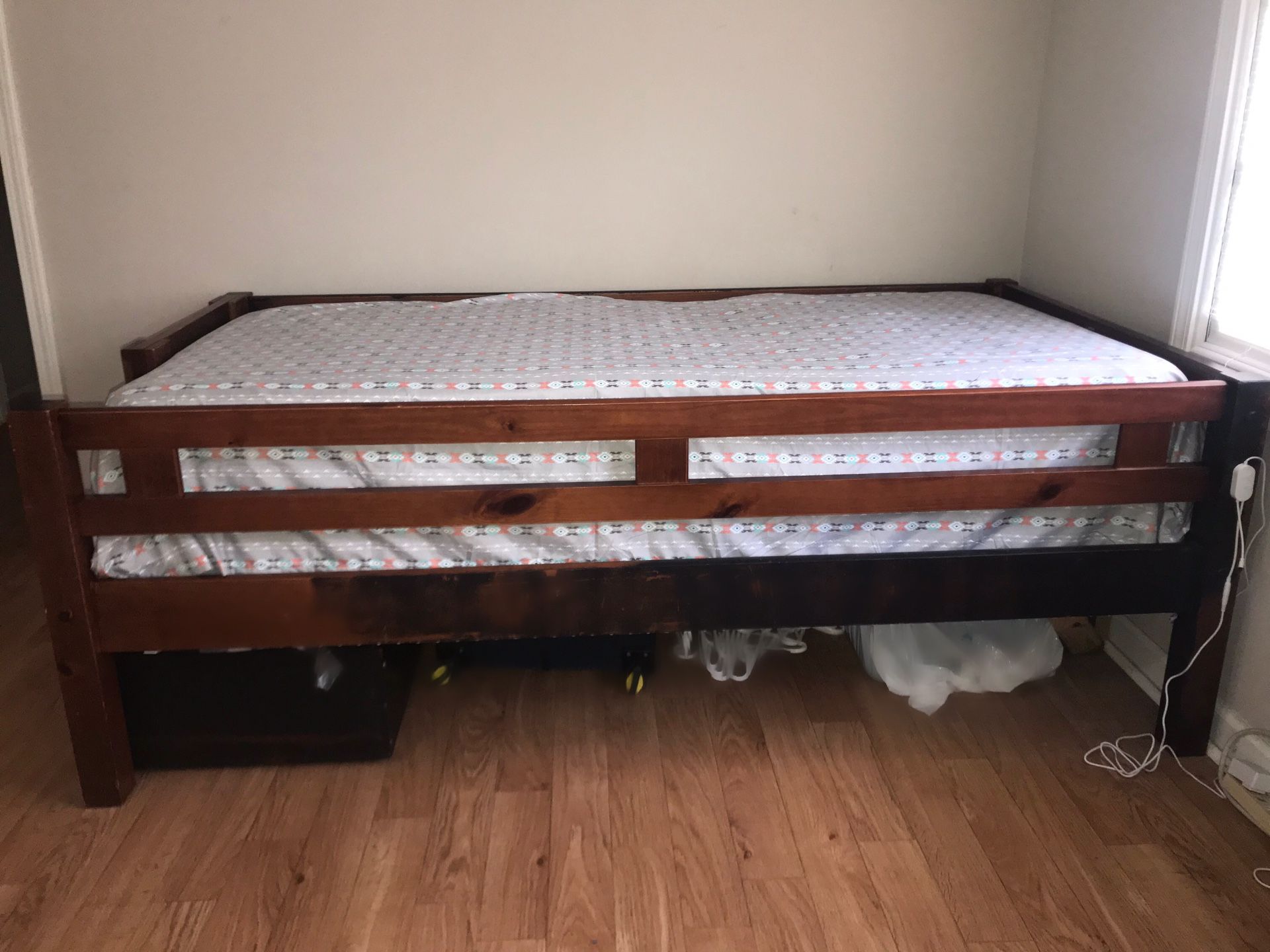 USED Keystone Espresso Stairway Bunk Bed With Storage/Trundle Unit for