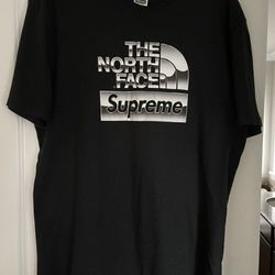 Supreme/The North Face Metallic Logo Tee Black