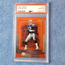 Tom Brady 2006 Finest Red #105 Psa 10 New England Patriots 
