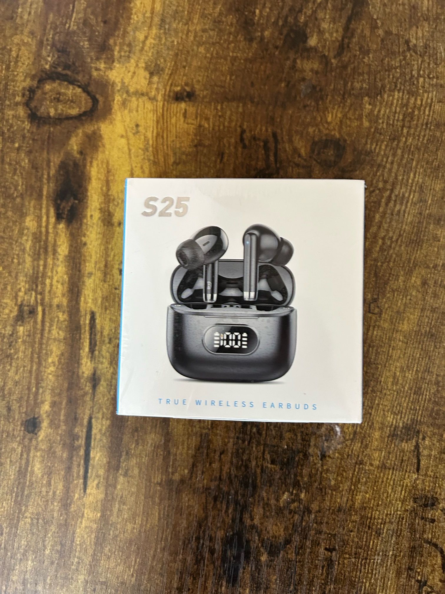 🎧 S25 True Wireless Earbuds w/ LED Display & Charging Case 🔋