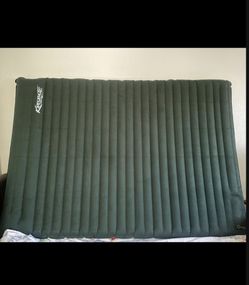 4 Inch Thick Double Sleeping Pad for Camping, Portable Outdoor Air Mattress 2 Person, Lightweight Backpacking Sleeping Mat for Hiking, Tent, Travel