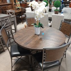 Modern Round Kitchen Table Set 