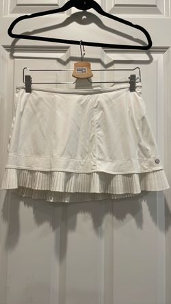 Lululemon White Pleated Tennis Skirt Size 8