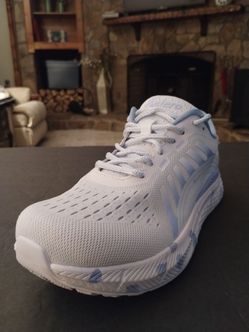 (Size-9.5) Like New, Women's, Steadfast II Recycled Women’s White/Carolina Blue X92424