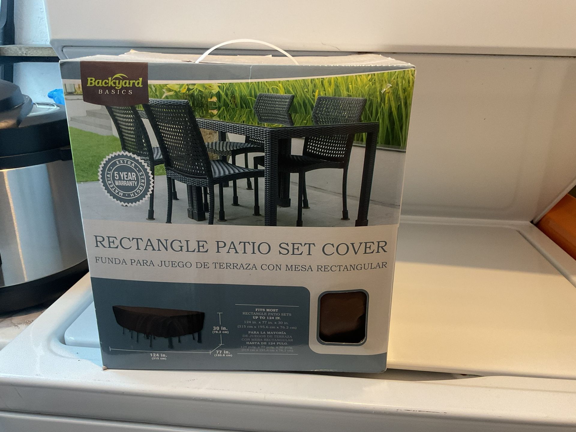 Large Patio Furniture Cover. The Brand Is Backyard Basics. Color Us Dark Chocolate Brown