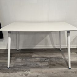 Rectangular Wood Dining Table / Desk in White