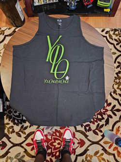YOLO You Only Live Once Graphic Tank Top XXL