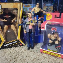 Lot Of 4 Wrestlers Andre The Giant