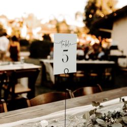 Table Number Holders