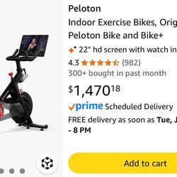 Peloton Indoor Exercise Bikes, Original Peloton Bike