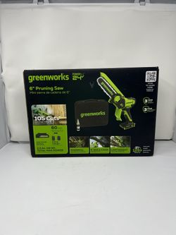 Greenworks 24-volt 6-in Pruning Saw Battery 2 Ah Chainsaw