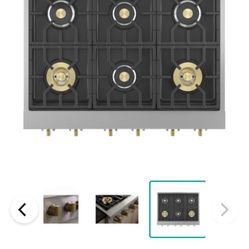 Estufa De Gas 36” De 6 Ornillas