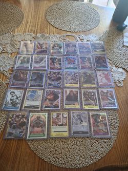 One Piece SR & SEC Trading Cards Lot 