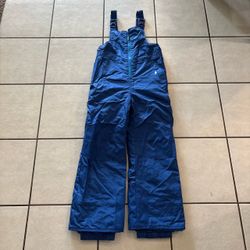 Youth Kids M 8-10 Champion Blue Snow Bibs
