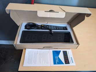 BTBSIGN LED Interval Timer Count Down/Up Clock Stopwatch Gym Crossfit w/Remote