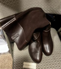( Loma Linda) BCBGeneration Women’s Size 9 Suede & Leather Chocolate Colored Knee High Wide Calf Boots NWT $90 OBO