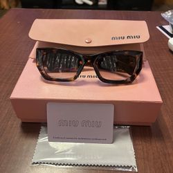 Miu Miu Women Designer Sunglasses Luxury Shades Fashion Eyewear w/ Box & Card