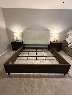 King Bed Frame with Headboard
