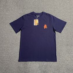 Carhartt Navy Blue Fun Little Man Print Short Sleeves
