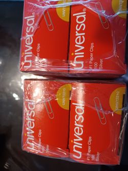 Universal #1 Silver Paper Clips 4-Pack