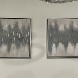 Pair Of Canvas Wall Art
