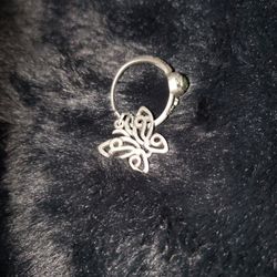 2010 Keystone SP Silver Palladium Class Ring Women's In James Avery Retired Lace Butterfly
